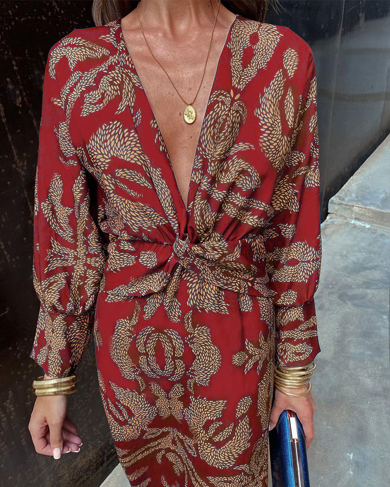 Vestido Midi Verano Elegante Con Corte Fluido