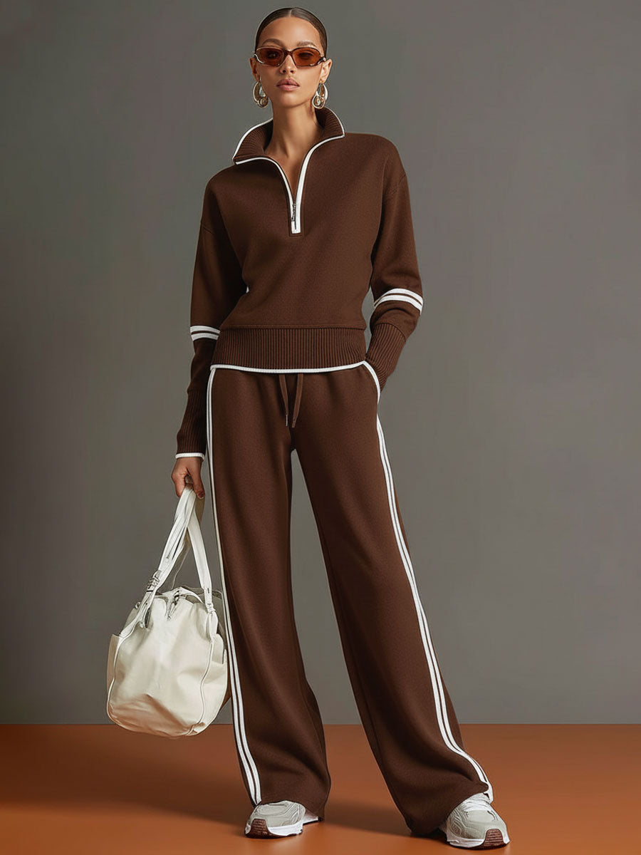 Chándal Mujer Dos Piezas con Sudadera Half Zip