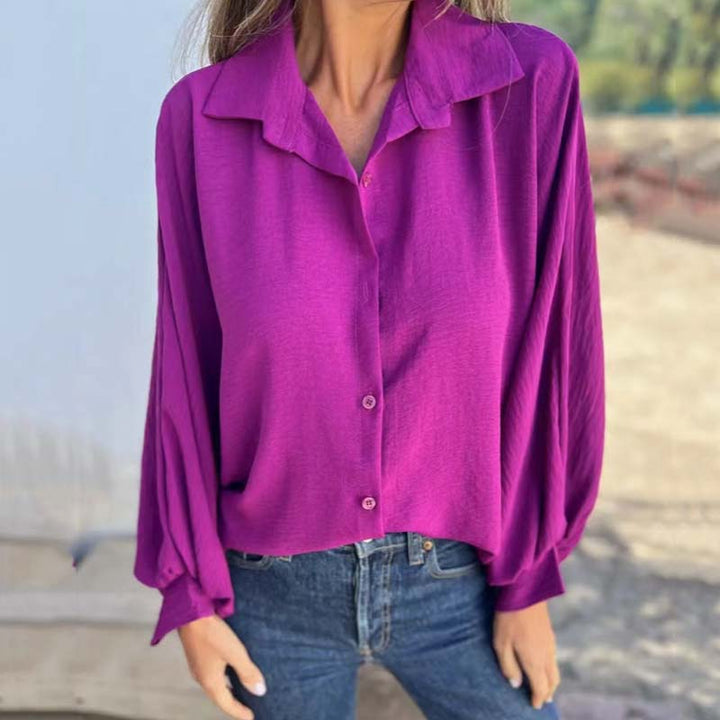Blusa Clásica de Manga Larga para Mujer